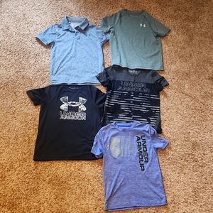 Bundle of 5 boys Under Armour tshirts